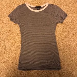 Striped Form Fitting Shirt